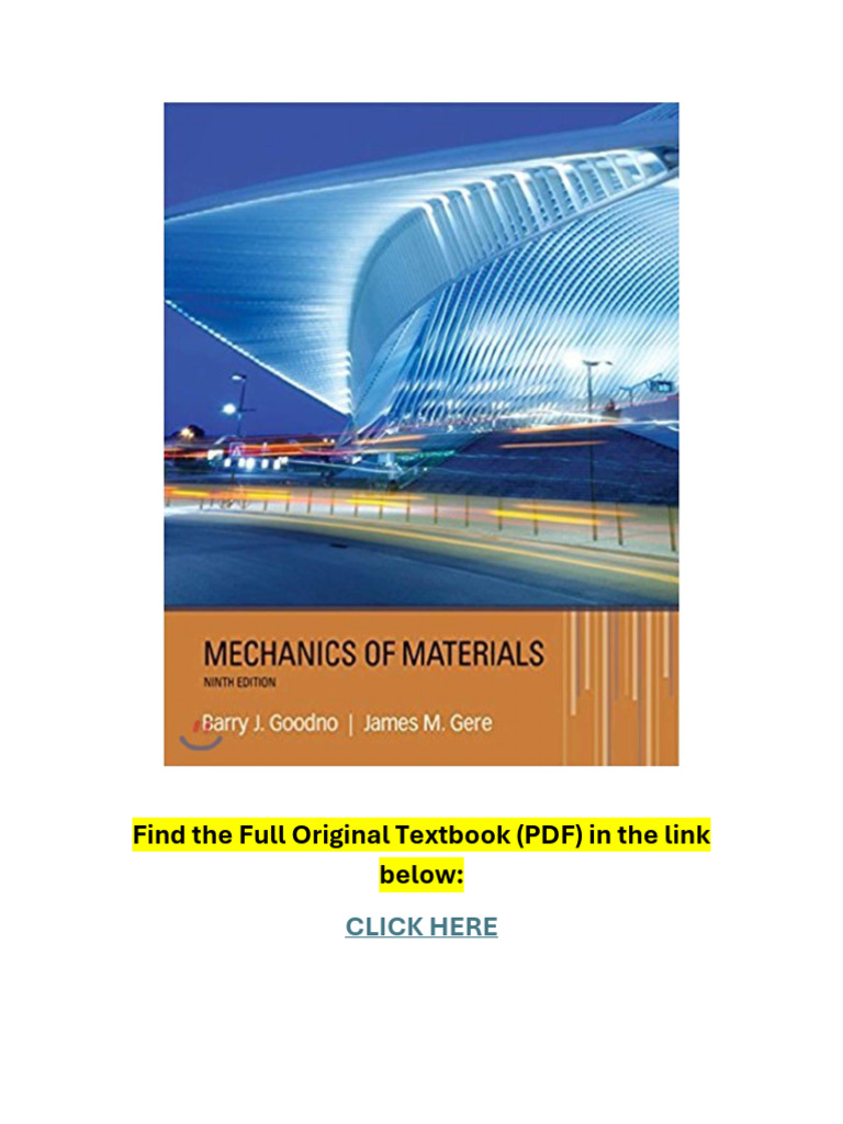 Mechanics Of Materials 9th Edition Pdf Pdf Stress Mechanics Bending