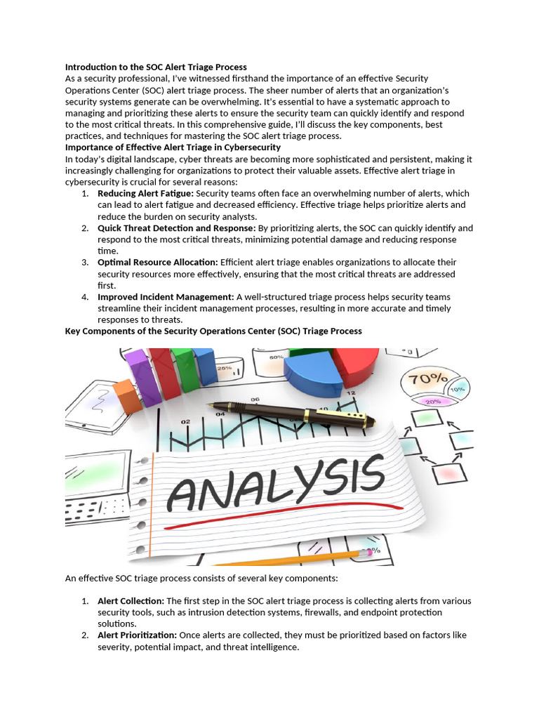SOC Alert Triage Process Overview | PDF | Computer Security | Security