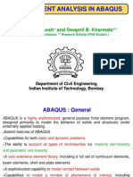 Finite Element Analysis in Element Analysis in Abaqus: Siddhartha Ghosh and Siddhartha Ghosh and Swapnil B. Kharmale