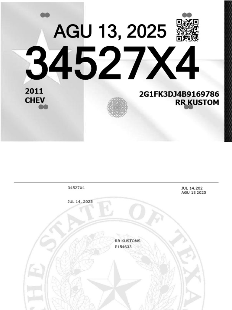 Texas Registración | PDF