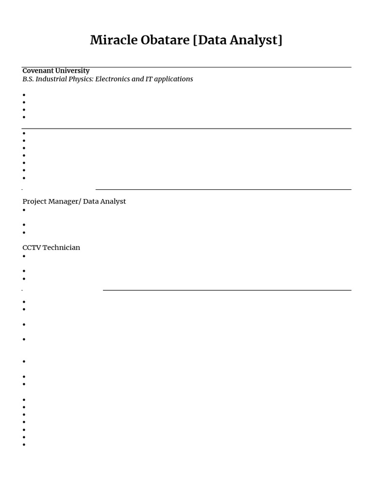 Data Analyst Resume: SQL & Tableau Skills | PDF | Data Analysis | Sql