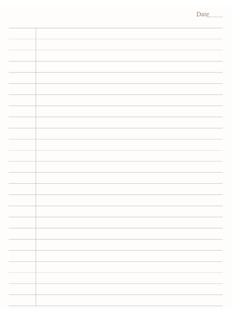 Narrow Ruled Lined Paper | PDF