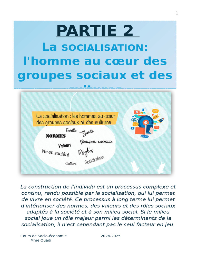 Comprendre la socialisation et les groupes sociaux | PDF ...