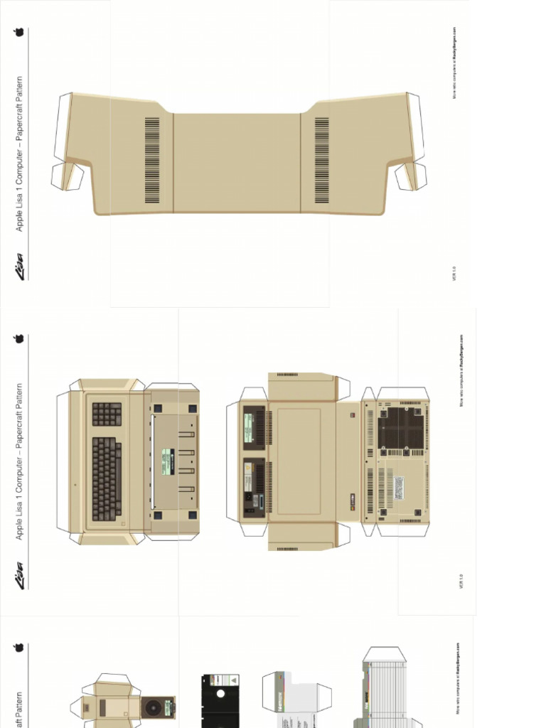 Apple Lisa Paper Model by Rocky Bergen | PDF