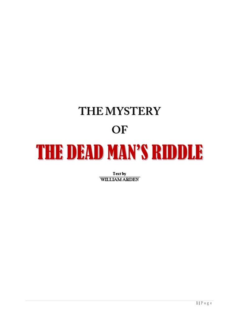 #22 - The Mystery of The Dead Man's Riddle | PDF | Nature