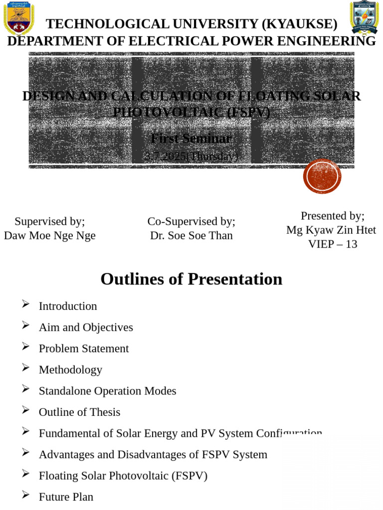 Floating Solar Photovoltaic Design | PDF | Photovoltaic System ...