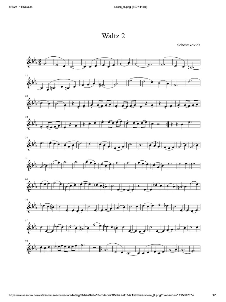 Valse 2 Shostakovich | PDF