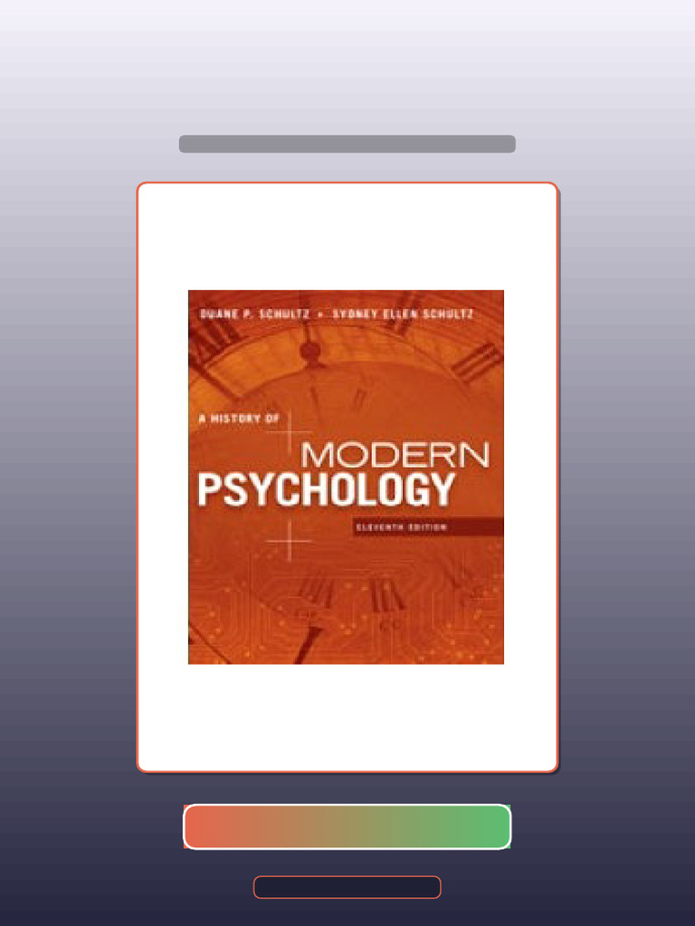 A History of Modern Psychology 11th Edition Ebook and TestBank Bundle ...