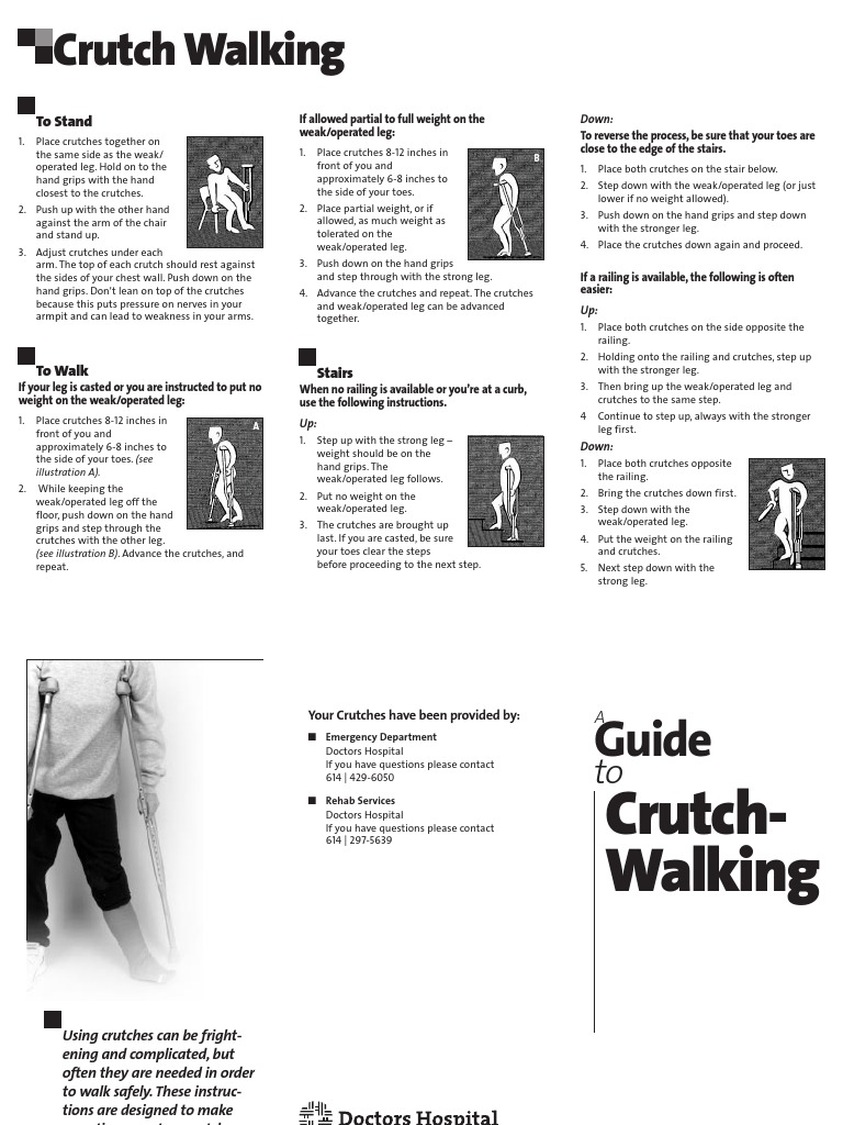 Crutch Walking Sports Leisure