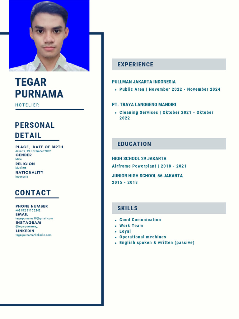 New Update Curriculum Vitae Tegar-3 | PDF