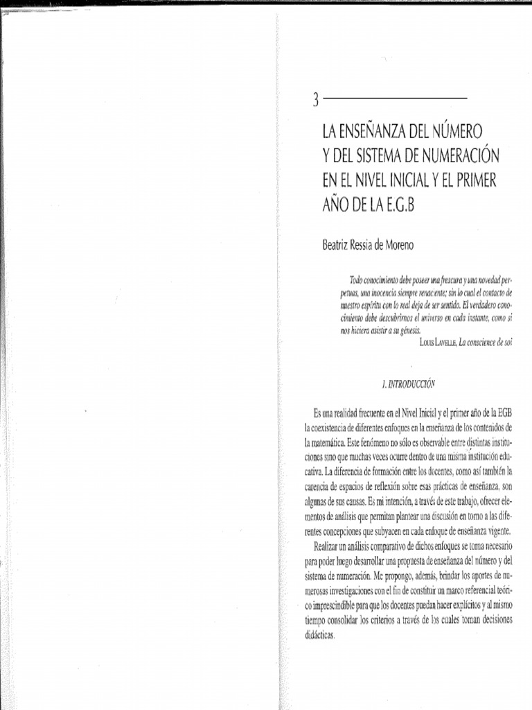Ensen Ar Matematica en El Nivel Inicial y Primer Ciclo-CAP III | PDF