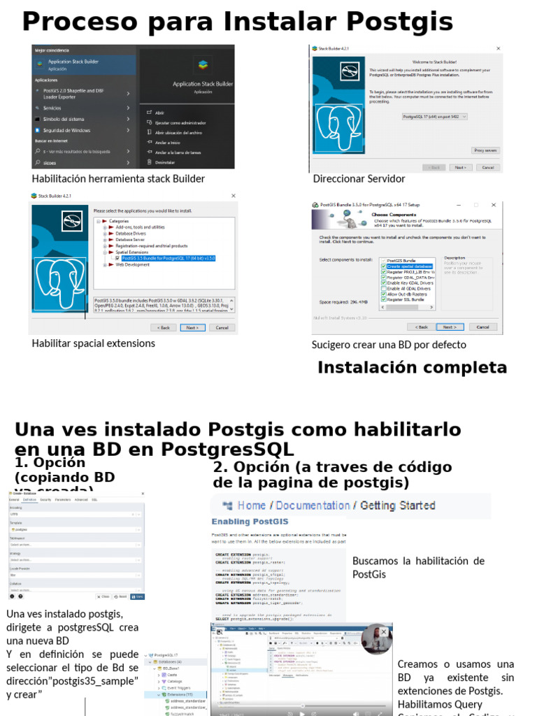 Instalación Completa: Habilitación Herramienta Stack Builder ...