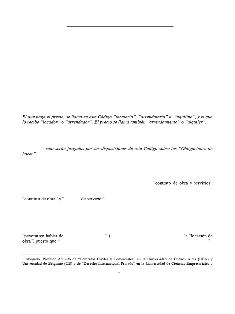 Contrato de Obra y Servicios: Análisis Legal | PDF | Derecho laboral ...
