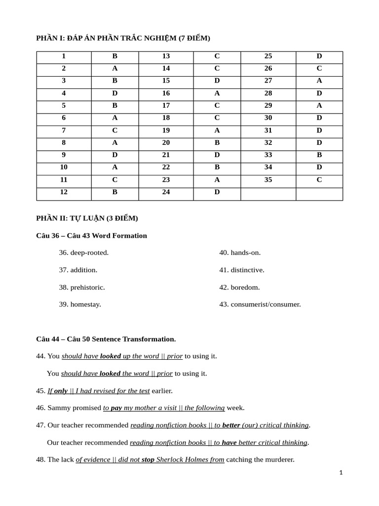 Answers for DDE-758 and SDE-758 | PDF