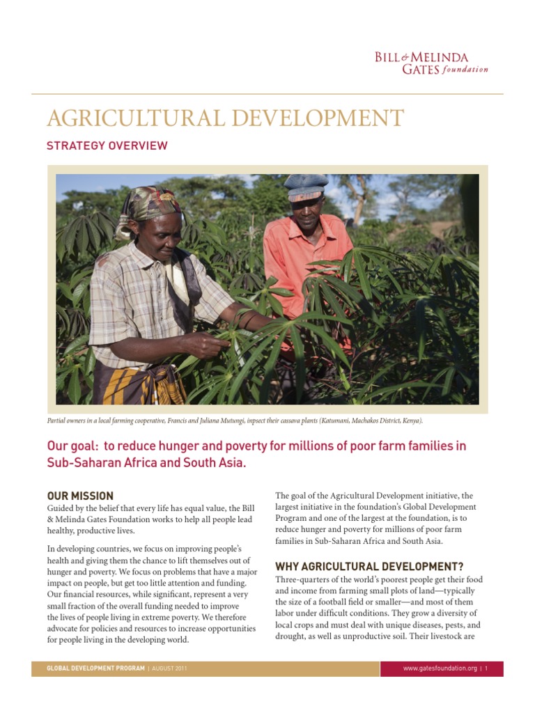 Agricultural Development Strategies Overview | PDF | Livestock ...
