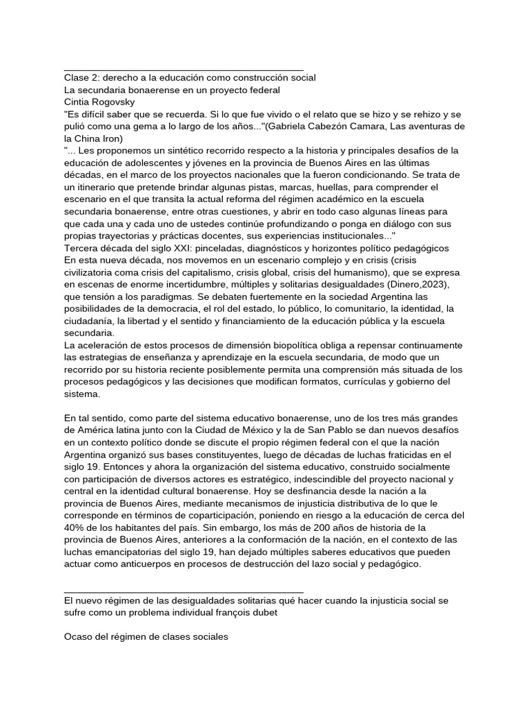 Desafíos de la educación secundaria en Buenos Aires | PDF | Plan de ...