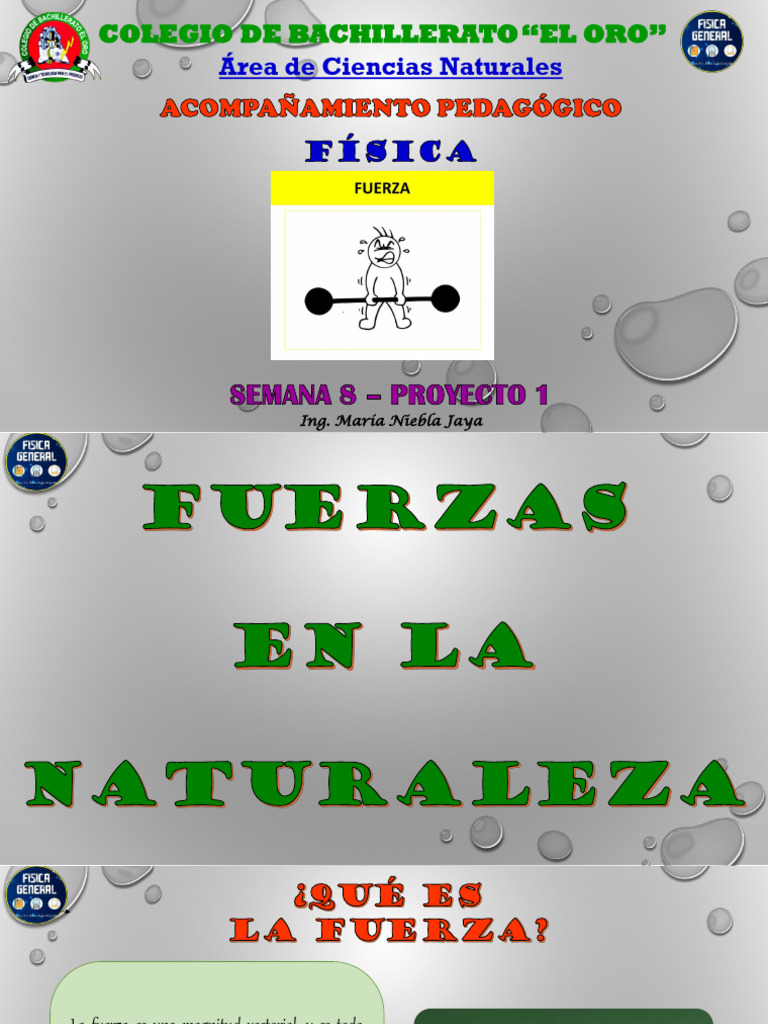 S8 - 28 de Junio Al 02 de Julio - Proyecto 1 - Fuerzas en La Naturaleza ...