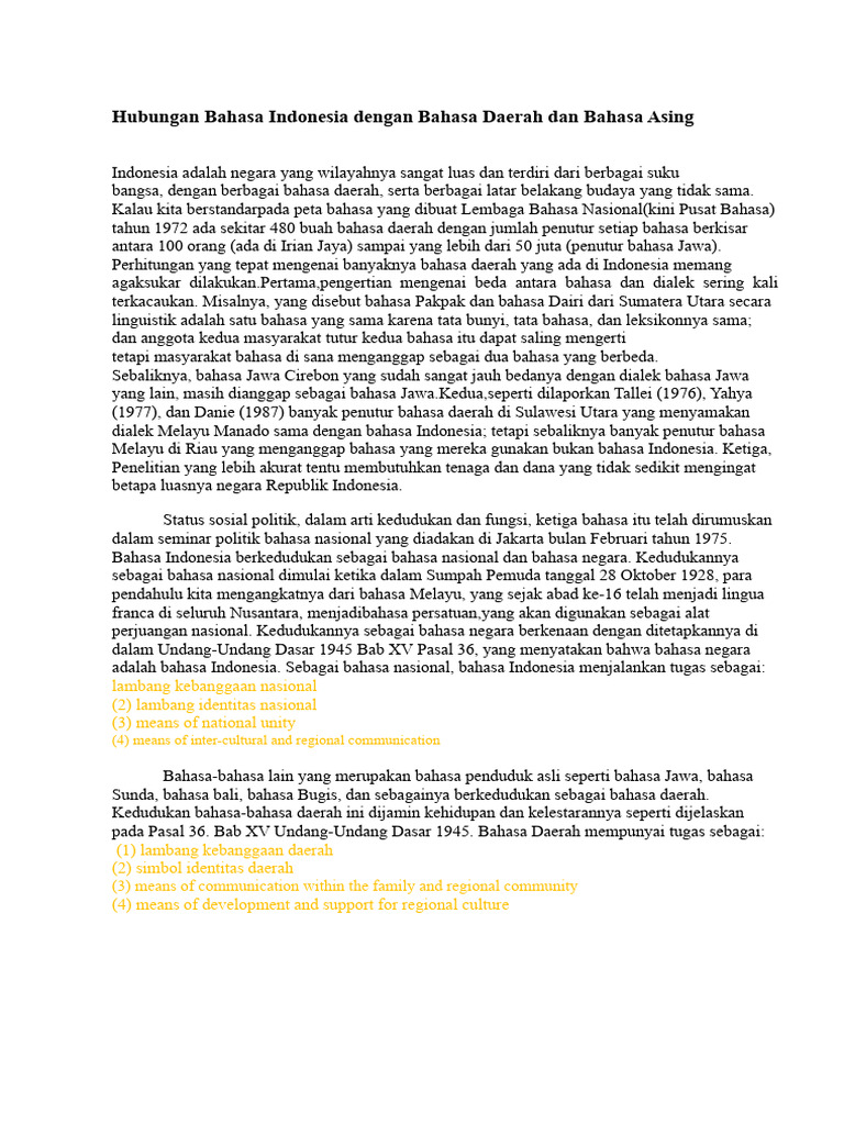 Bahasa Aglutinatif di Indonesia | PDF