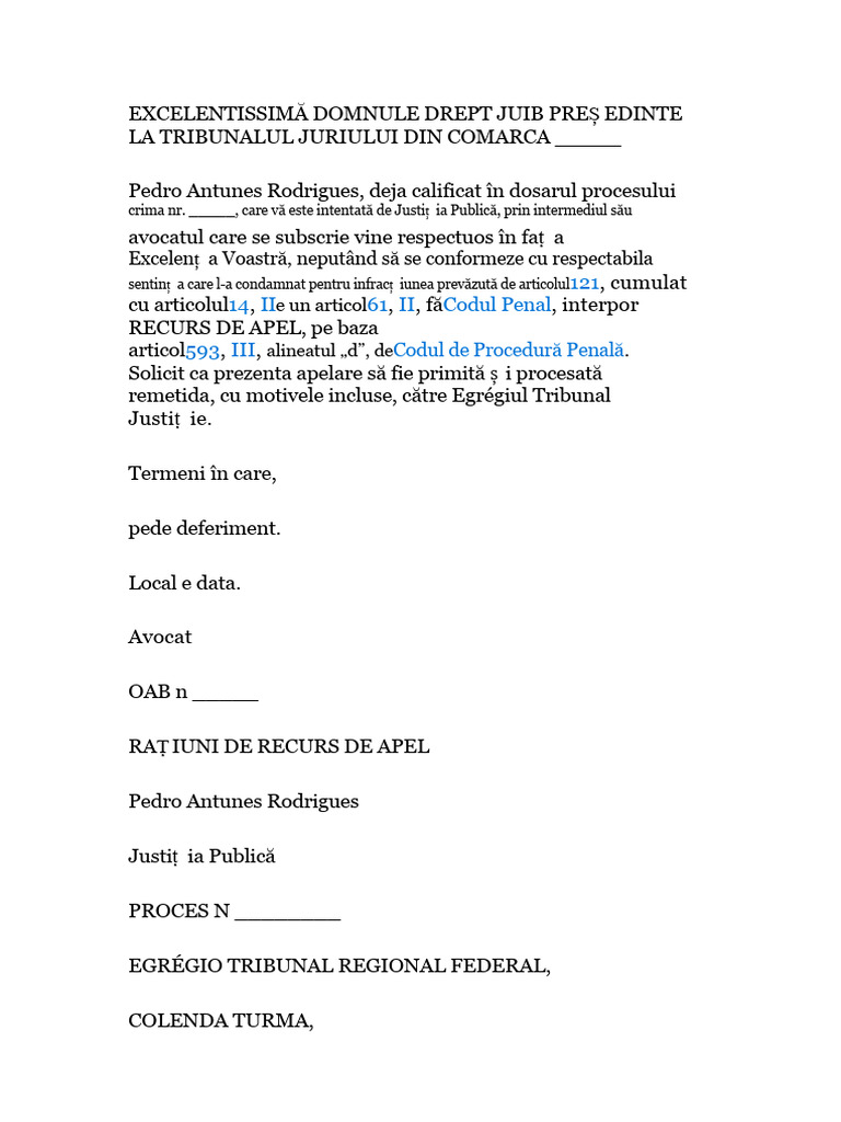 Model de Apel | PDF