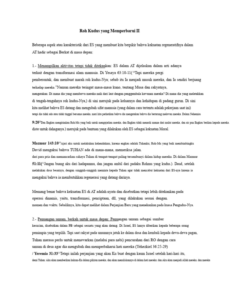 Kekuatan Roh Kudus dalam Alkitab | PDF