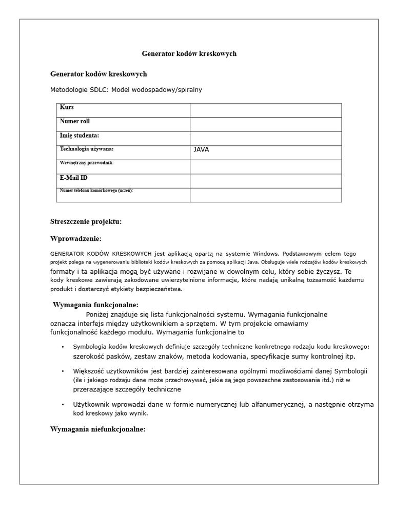 Generator Kodu Kreskowego Abstrakcyjny | PDF