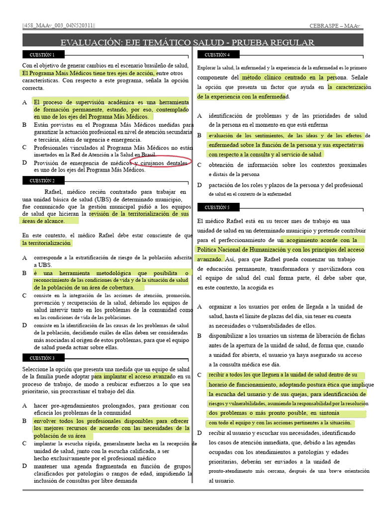 Pruebas del maav_corregido | PDF | El embarazo | Medicina