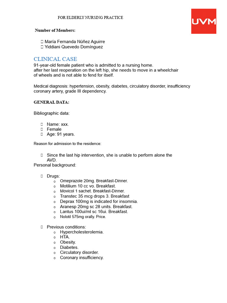 Nursing Care for Elderly Patient | PDF | Urinary Incontinence | Medical ...