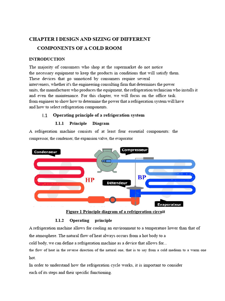Cold Room Design and Component Sizing | PDF | Refrigeration ...