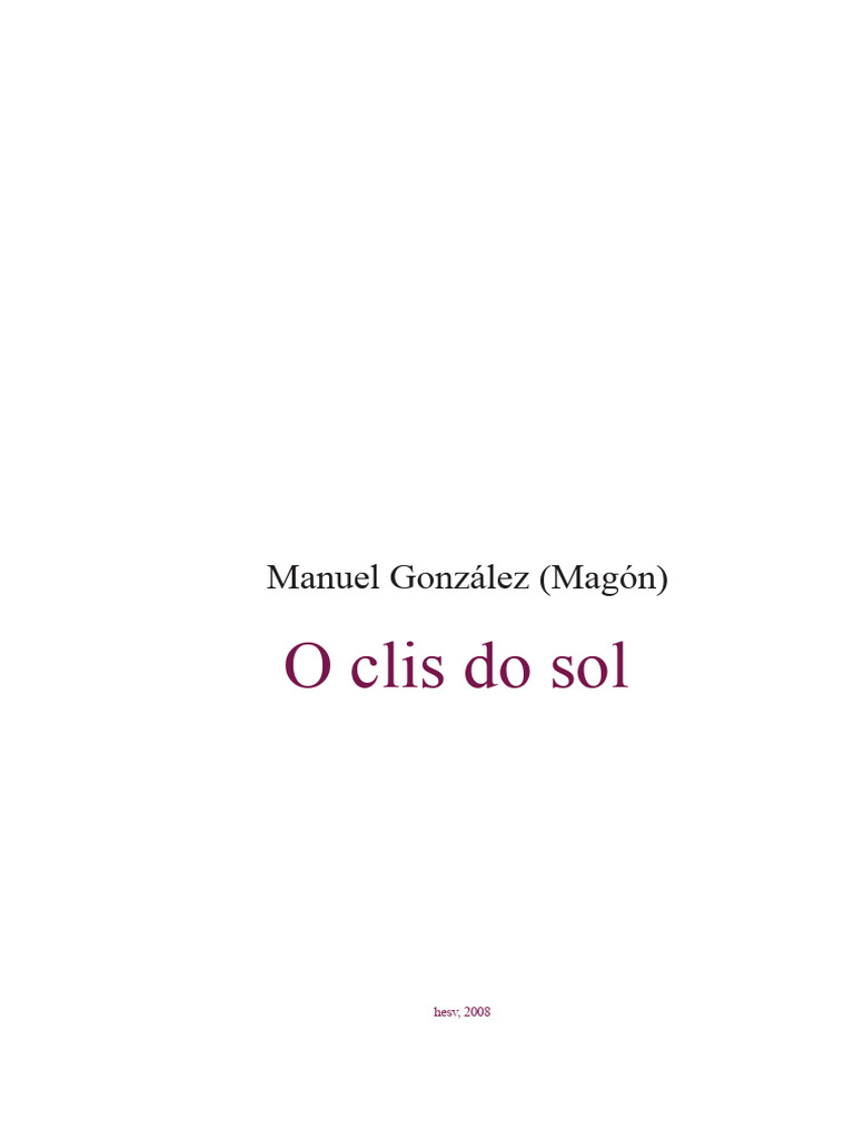 O Clis do Sol: A História de Cornelio | PDF
