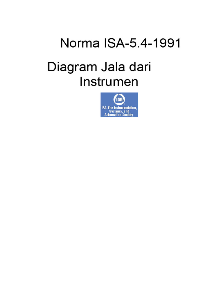 Panduan Diagram Jala Instrumen ISA 5.4 | PDF