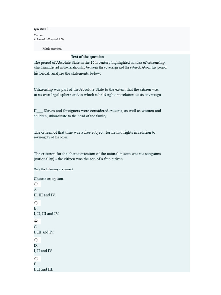 Test 01 EVALTO - HUMAN RIGHTS | PDF | Citizenship | Dignity