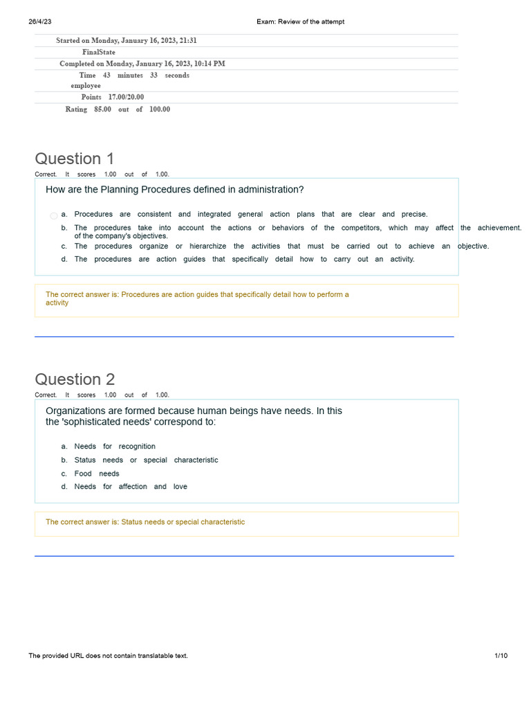 Exam Attempt Review and Analysis | PDF | Knowledge | Communication