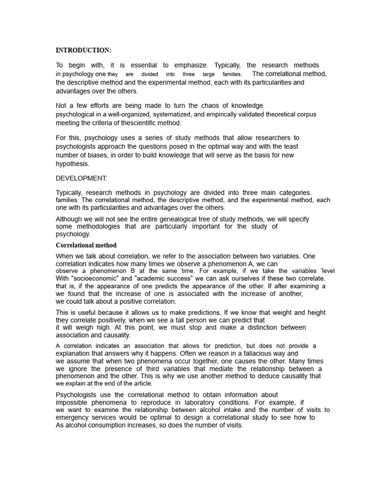Overview of Psychology Research Methods | PDF | Experiment | Psychology