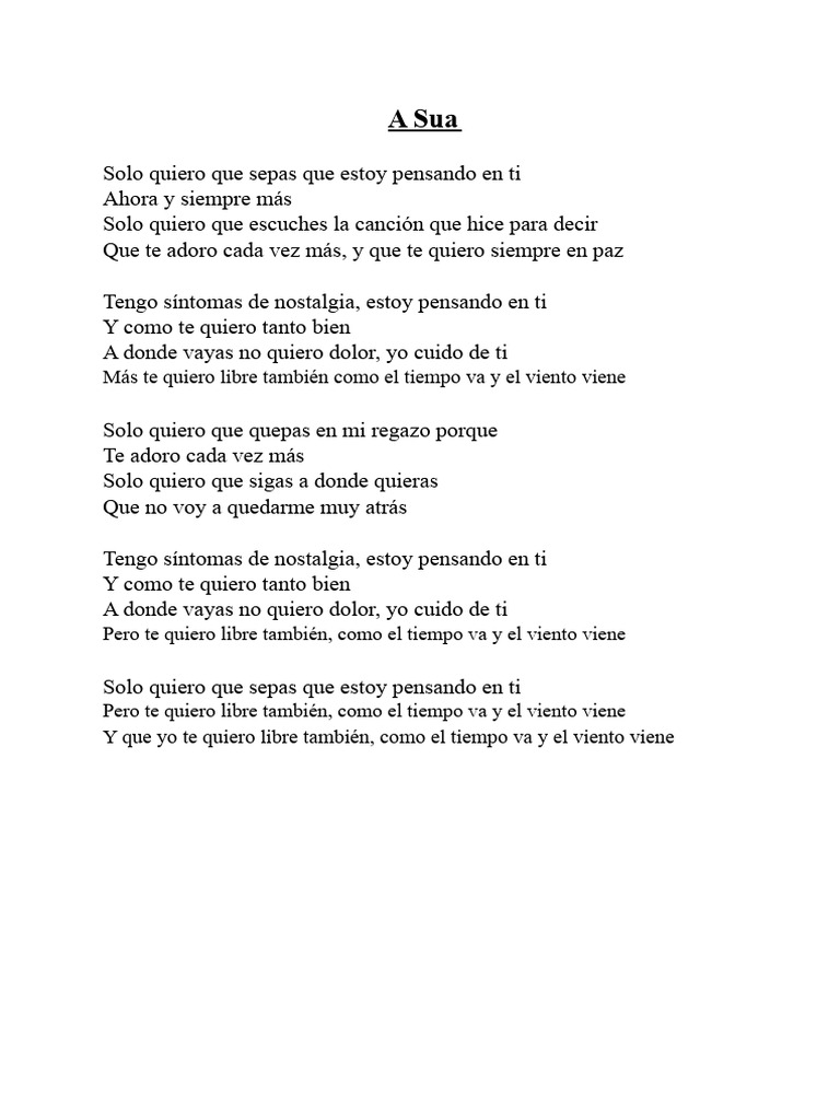 A Suya - Marisa Monte - Letra | PDF