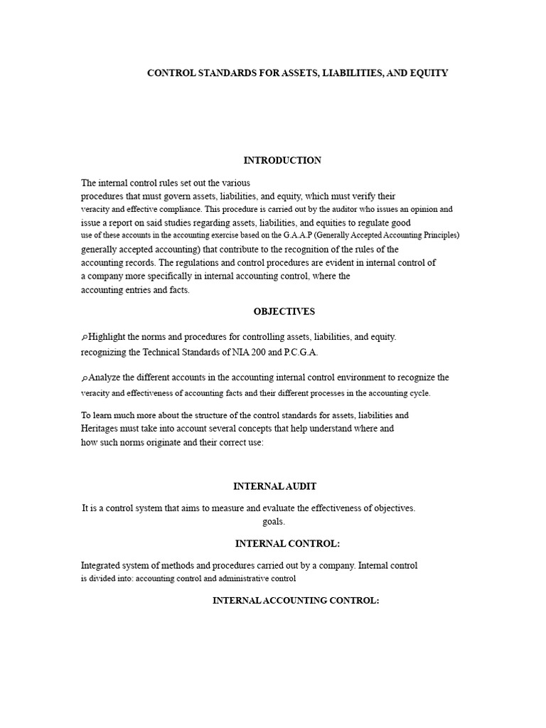 Internal Control Standards for Accounting | PDF | Audit | Internal Control
