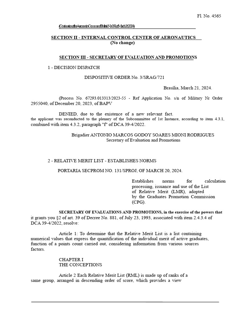 Relative Merit List Norms for Promotions | PDF | Standard Deviation ...