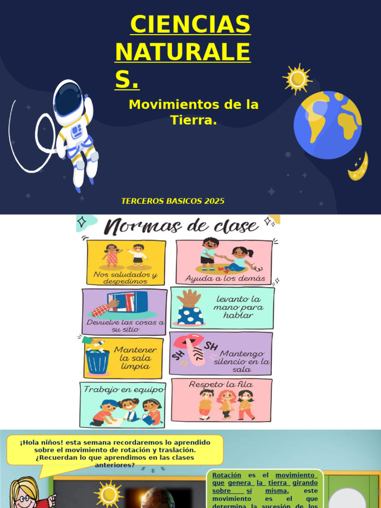 Movimientos de la Tierra para Niños | PDF | Tierra | Rotación