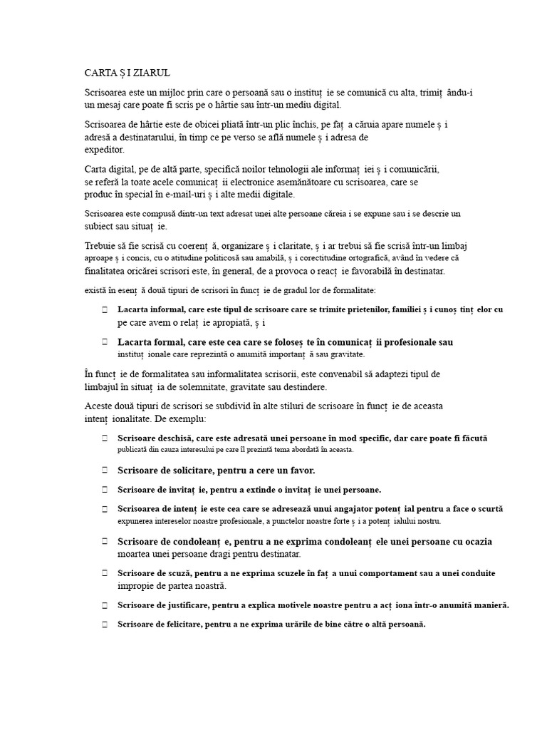 Scrisori Și Jurnale | PDF