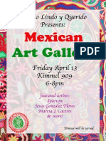Mexican Art Gallery Flyer