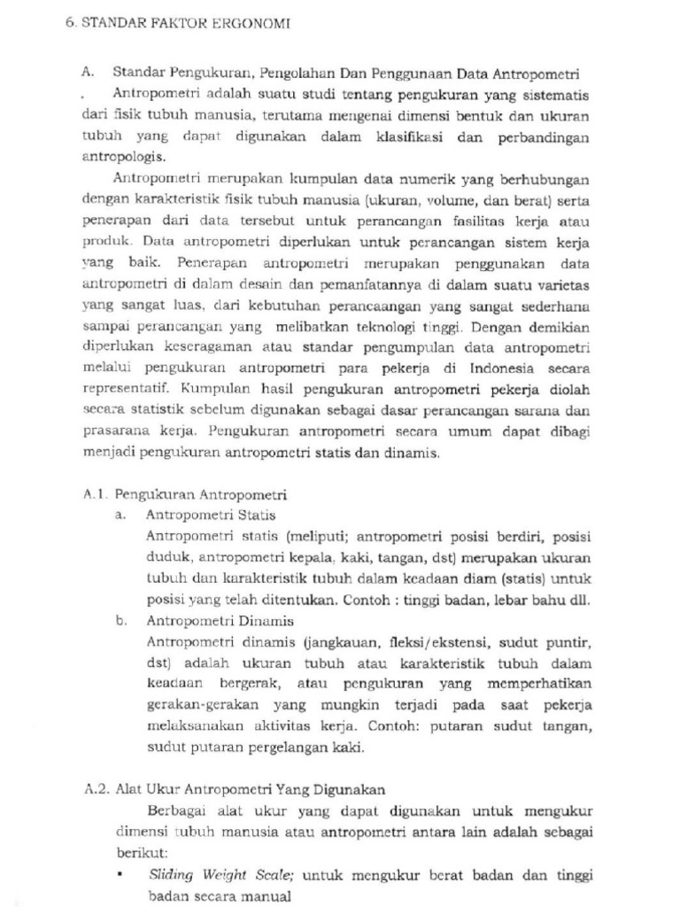 Lampiran Ergonomi PERMENAKER No.5 Tahun 2018 Tentang Baku Tingkat ...