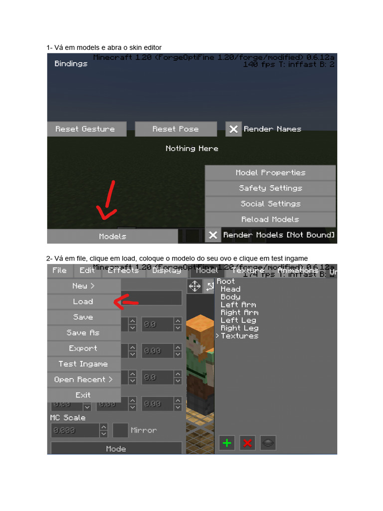 Como Colocar o Modelo Do Ovo (Java) - Corrupted Smp | PDF