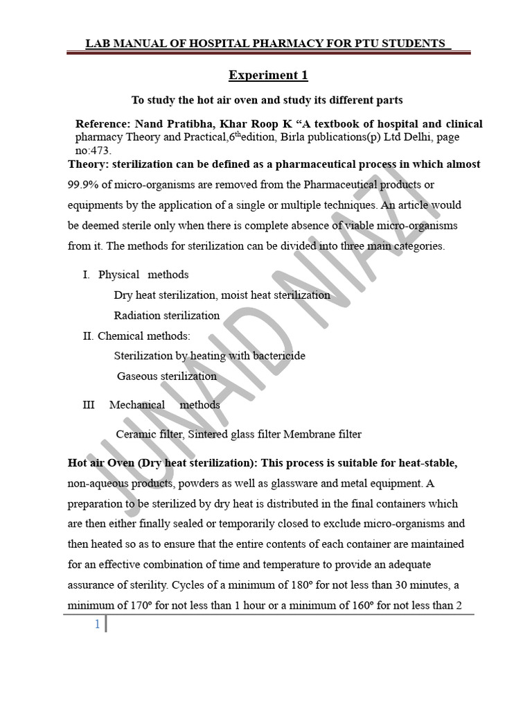 Hospital Pharmacy Lab Manual | PDF | Medical Prescription ...