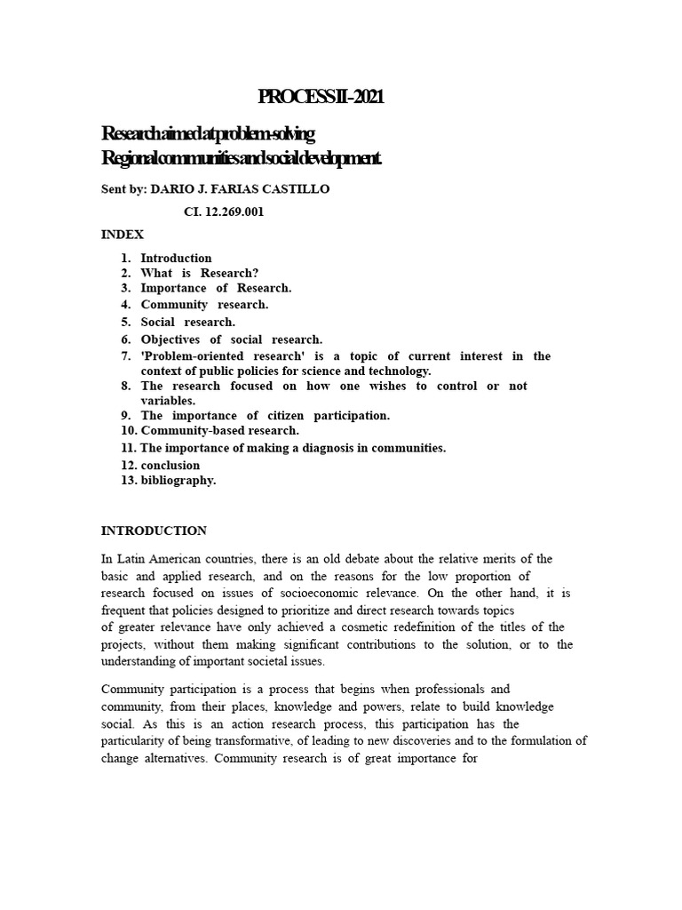 Community-Based Research for Development | PDF | Methodology | Knowledge