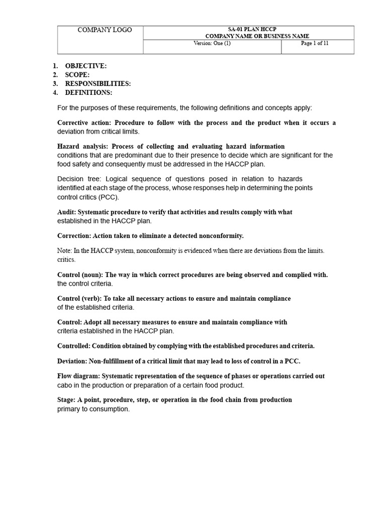 HACCP Plan Overview and Implementation Guide | PDF | Verification And ...