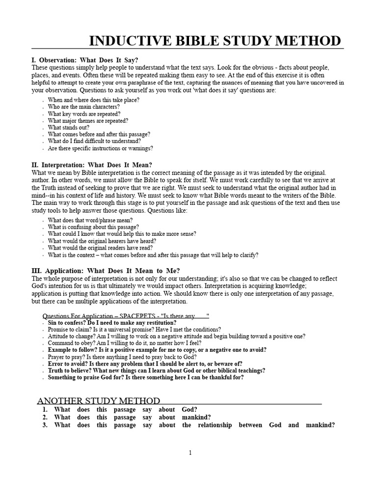 Inductive Bible Study Guide | PDF | Paul The Apostle | Nevi'im