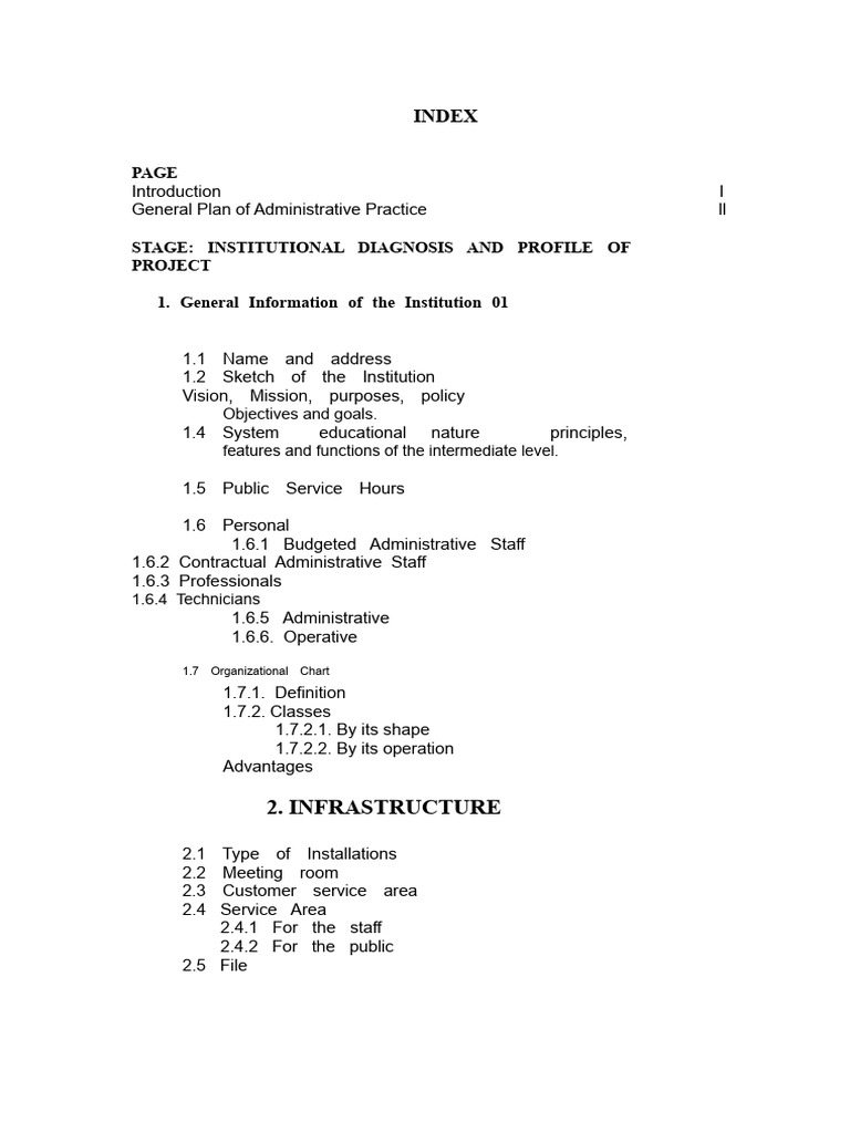 Updated Administrative Practice Index 2023 | PDF | Swot Analysis ...