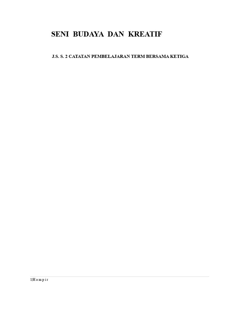 JSS2 Diperbarui-Catatan Pelajaran Termin Ke-Tiga 1 | PDF