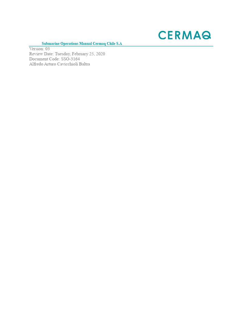 Submarine Operations Safety Manual | PDF | Underwater Diving | Scuba Diving