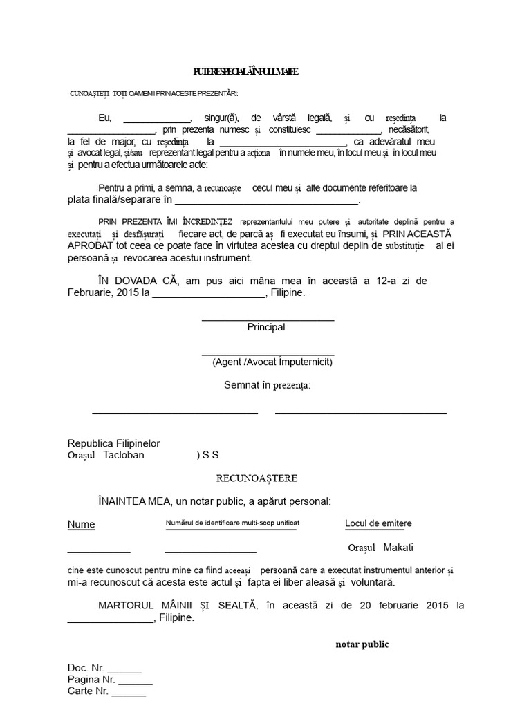 Procura Specială | PDF