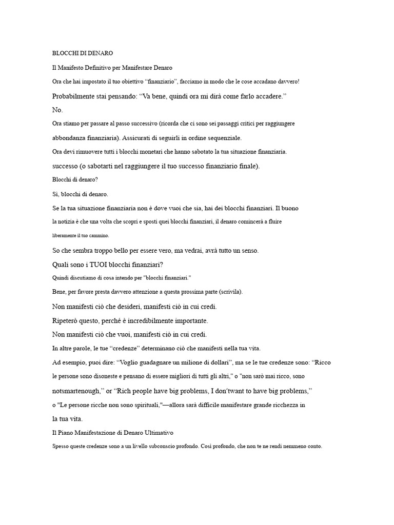 Blocks Del Denaro | PDF